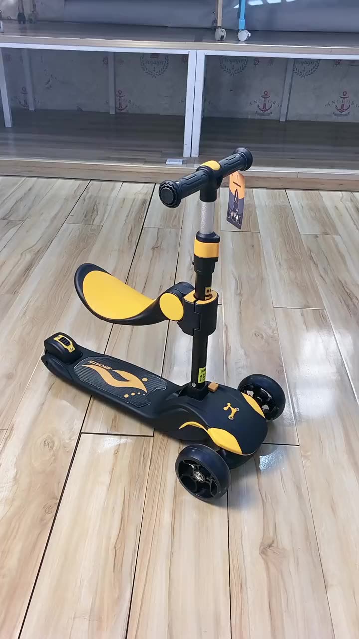 2023 Chinese Hot Sale Foldable 3-Wheel Baby Scooter for Kids