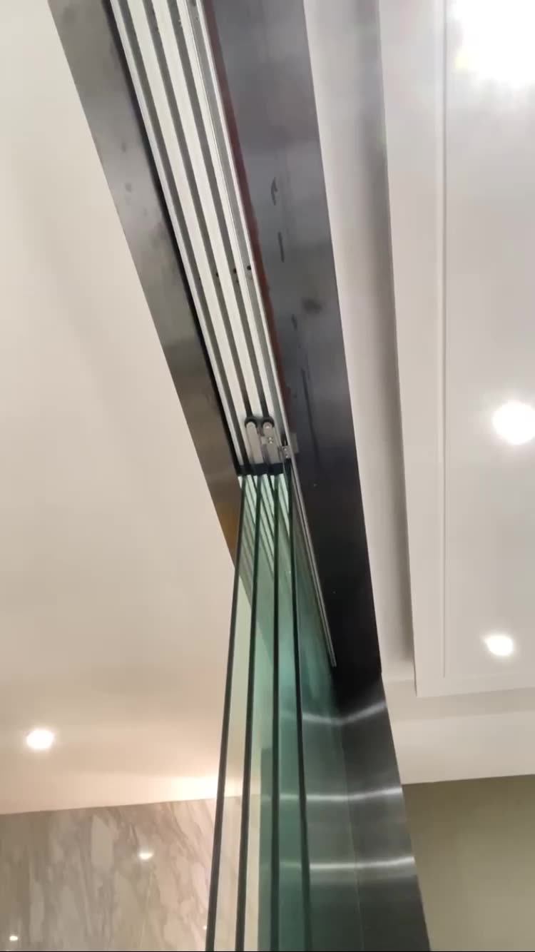 New Frameless Glass Sliding Door Interior Office Soft Closing