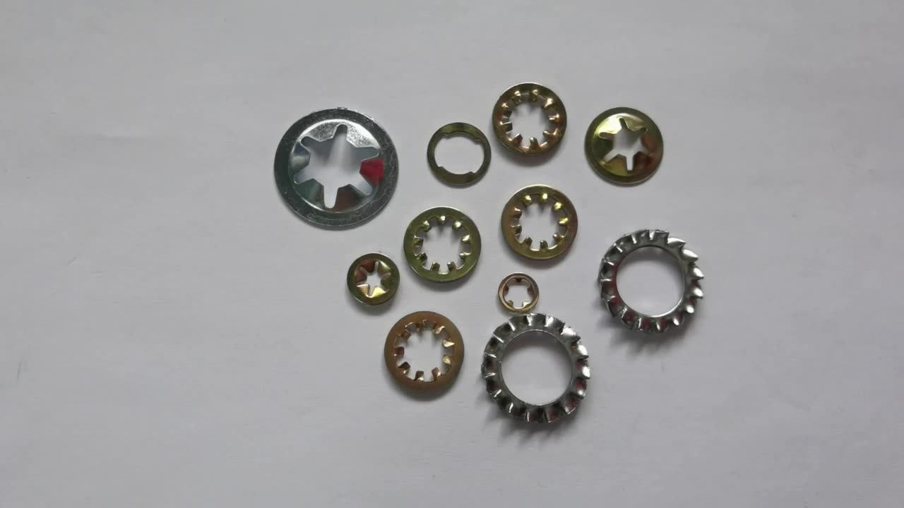 Self Locking Star Lock Washer Stainless Steel Dome Star Shaped Lock