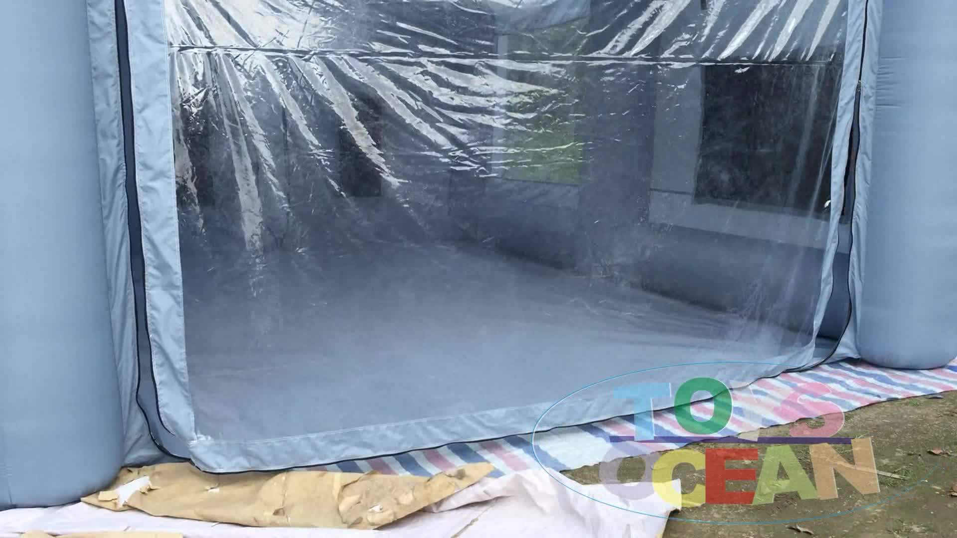 Mobile Portable Giant Inflatable Car Paint Spray Booth Custom Tent