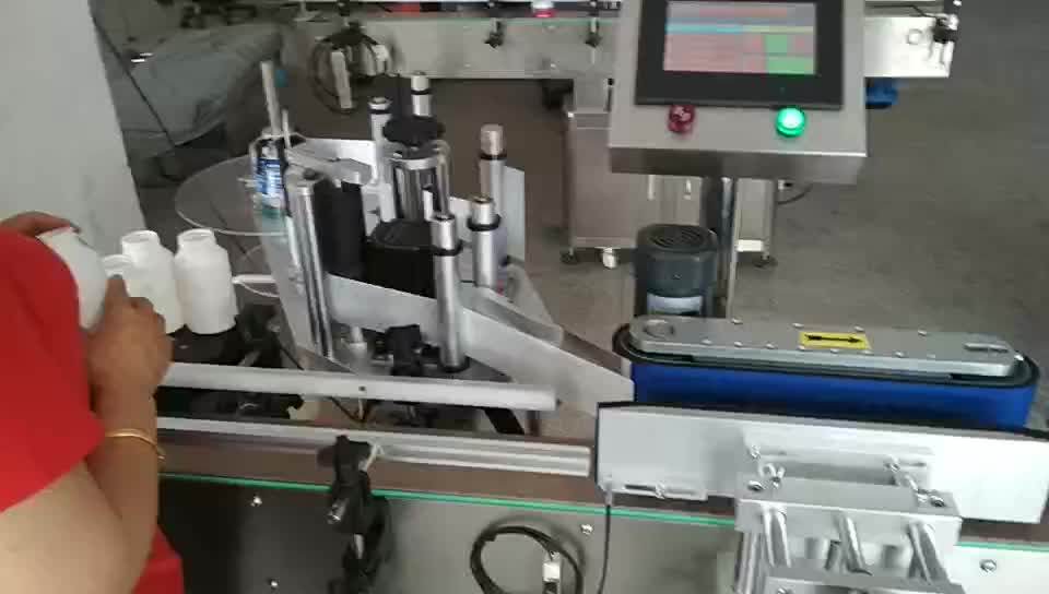 Auto Self Sticker Round Medicine Labeling Machine Electric Delta Paper