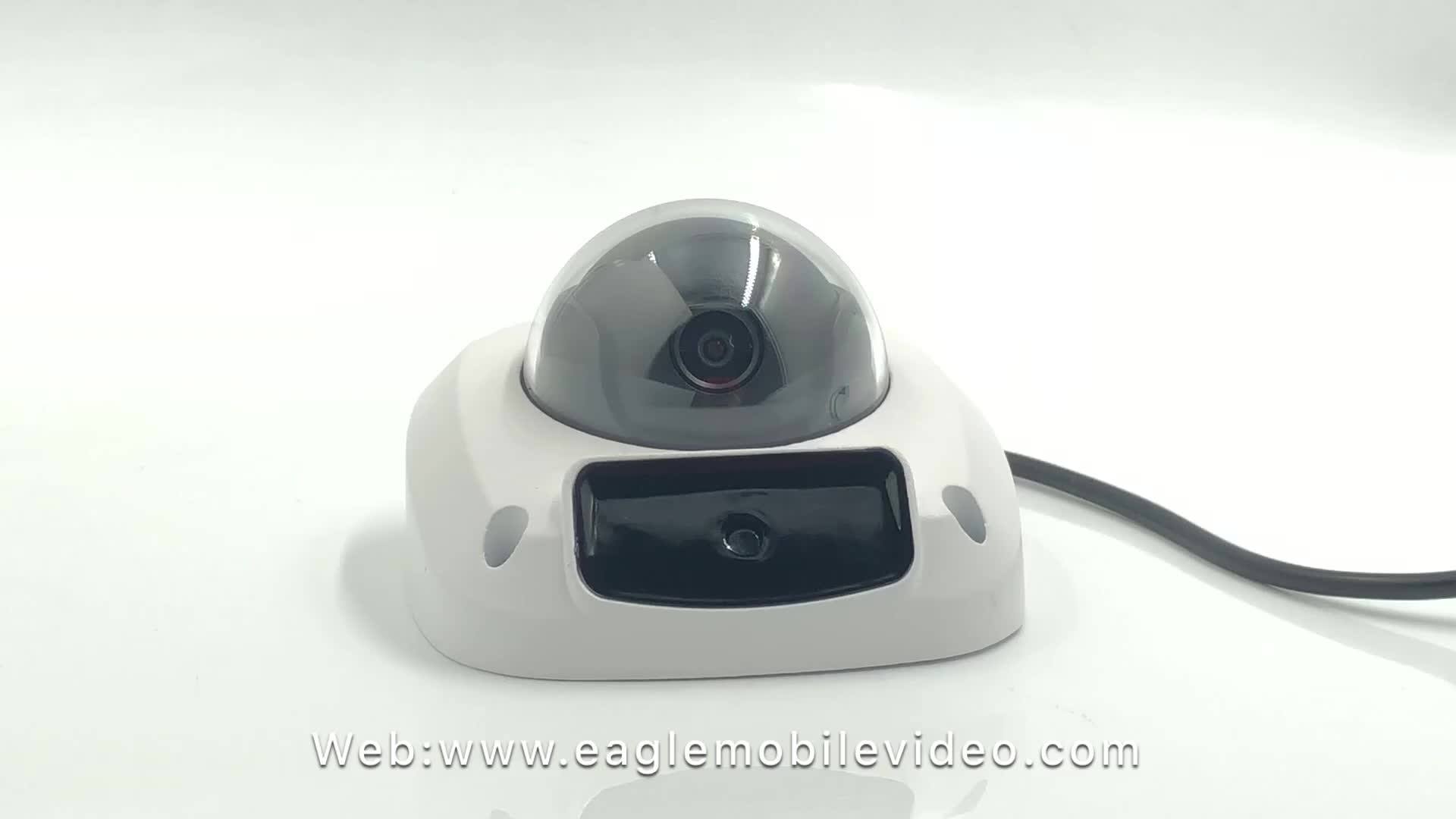 960p Audio Mini Dome Inside Vehicle Bus Taxi Car Roof Mount Infrared