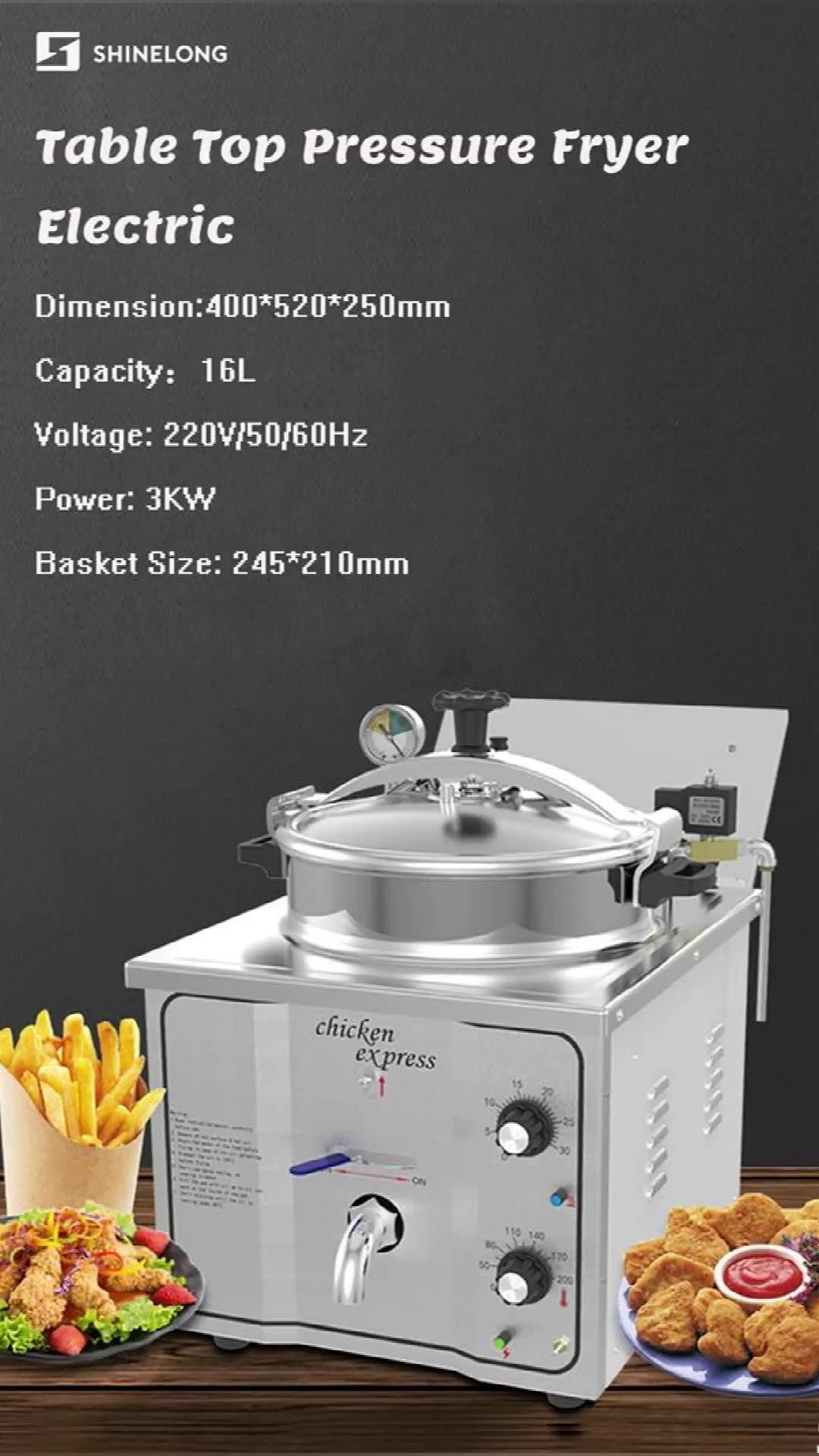 16l Counter Top Mini Deep Pressure Fryer For Broast Chicken Buy Electric Deep Fryer/broaster