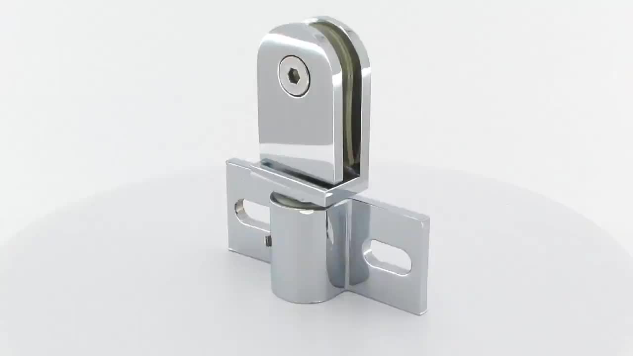 Brass Invisible Glass Floor Hinge Concealed Swivel Parallel Rotating