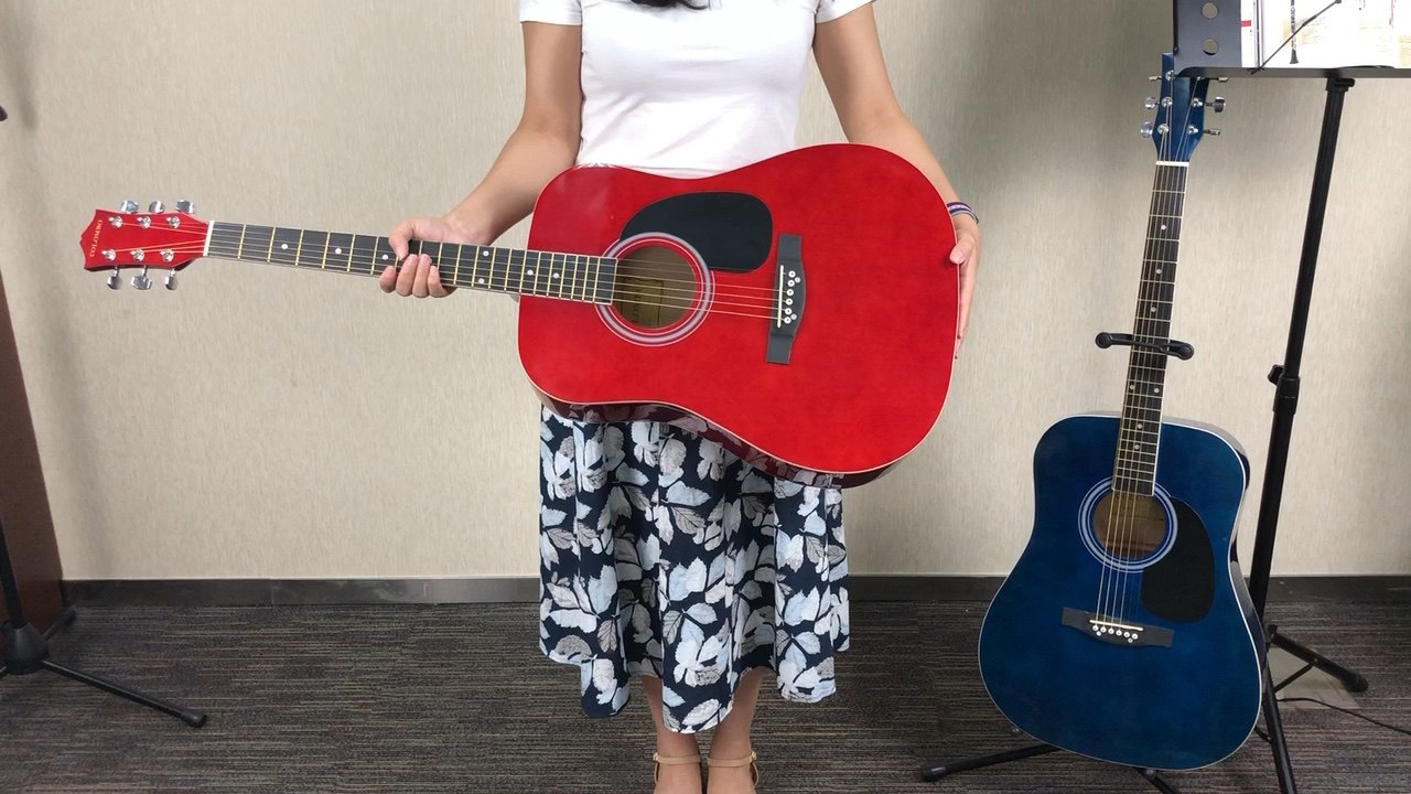 Cheap Good Quality Custom Folk Acoustic Guitar Fag110 Basswood Plywood