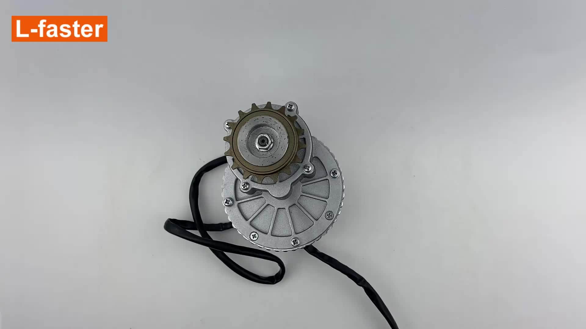 24V 36V 450W Electric Bicycle Left Side Drive Brushed DC Gear