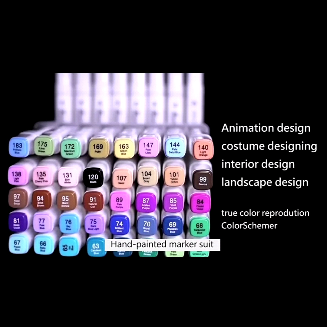 80 Color Dual Tip Art Marker Pen Classic Series Alcohol Felt Permanent Markers Buy Alcohol