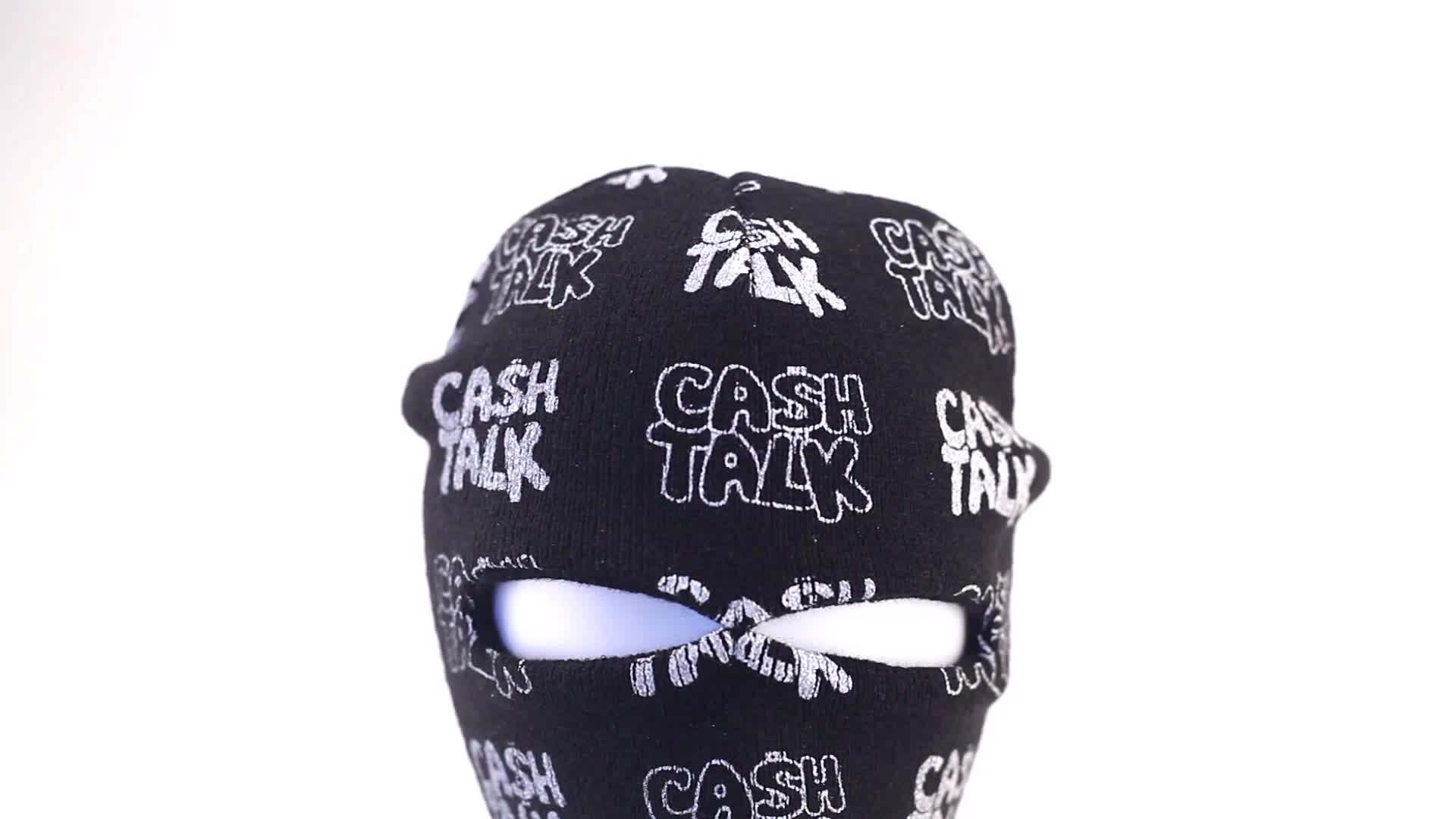 Custom Print Logo Beanie Designer Ski Mask Buy Red Ski Mask,Three