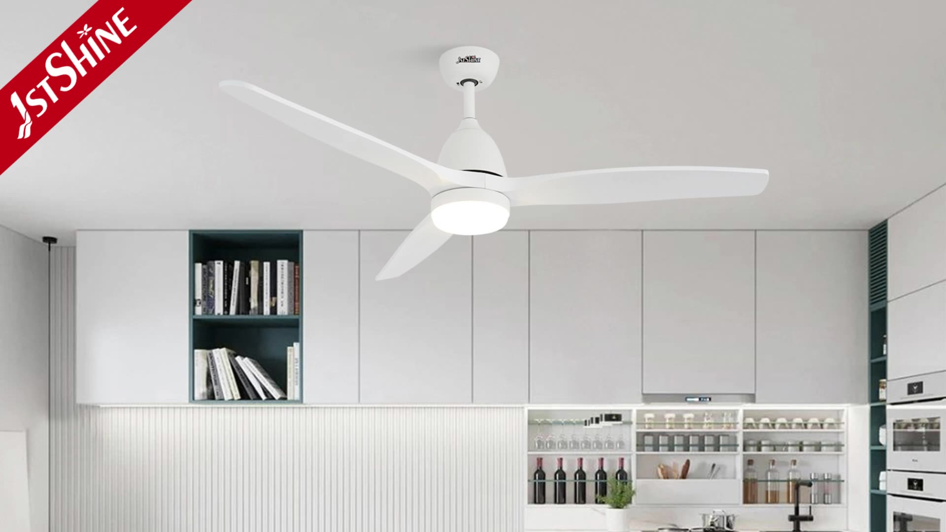 1stshine Ceiling Fan Quiet Reversible Dc Motor 52 Inch Abs Decorative