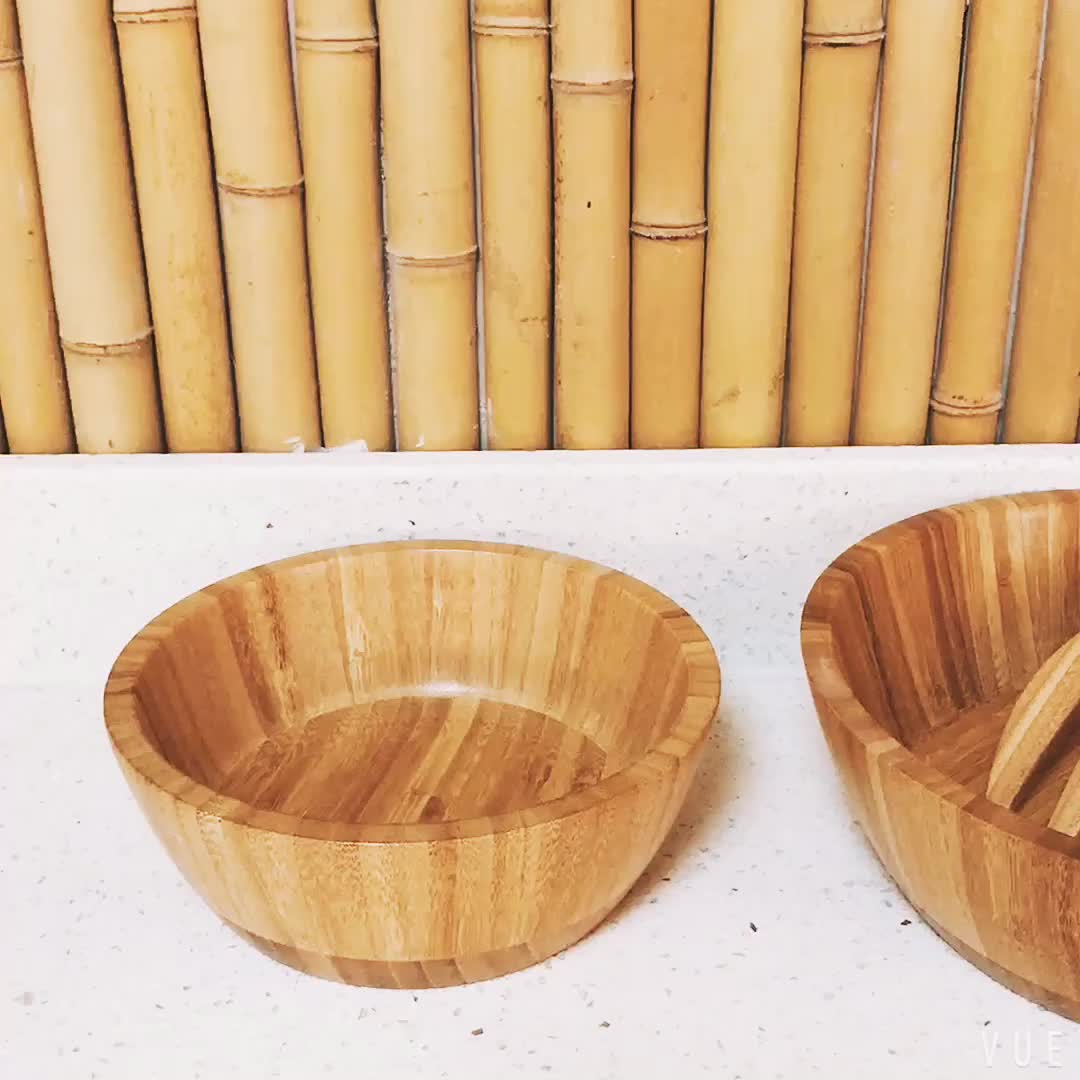 Wholesale Natural Bamboo Big Salad Bowl Buy Bamboo Salad Bowl