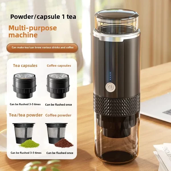 Cross-border Wireless Electric American KCUP Capsule Coffee Machine Car Household Portable Coffee Machine Outdoor Coffee Cup