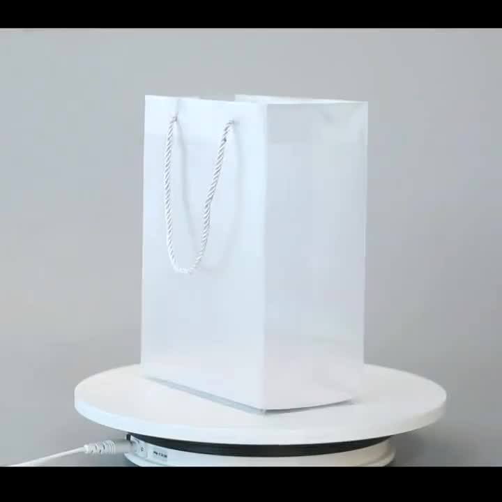 Wholesale Promotional Clear Transparent Pp Shopping Bag Hard Plastic