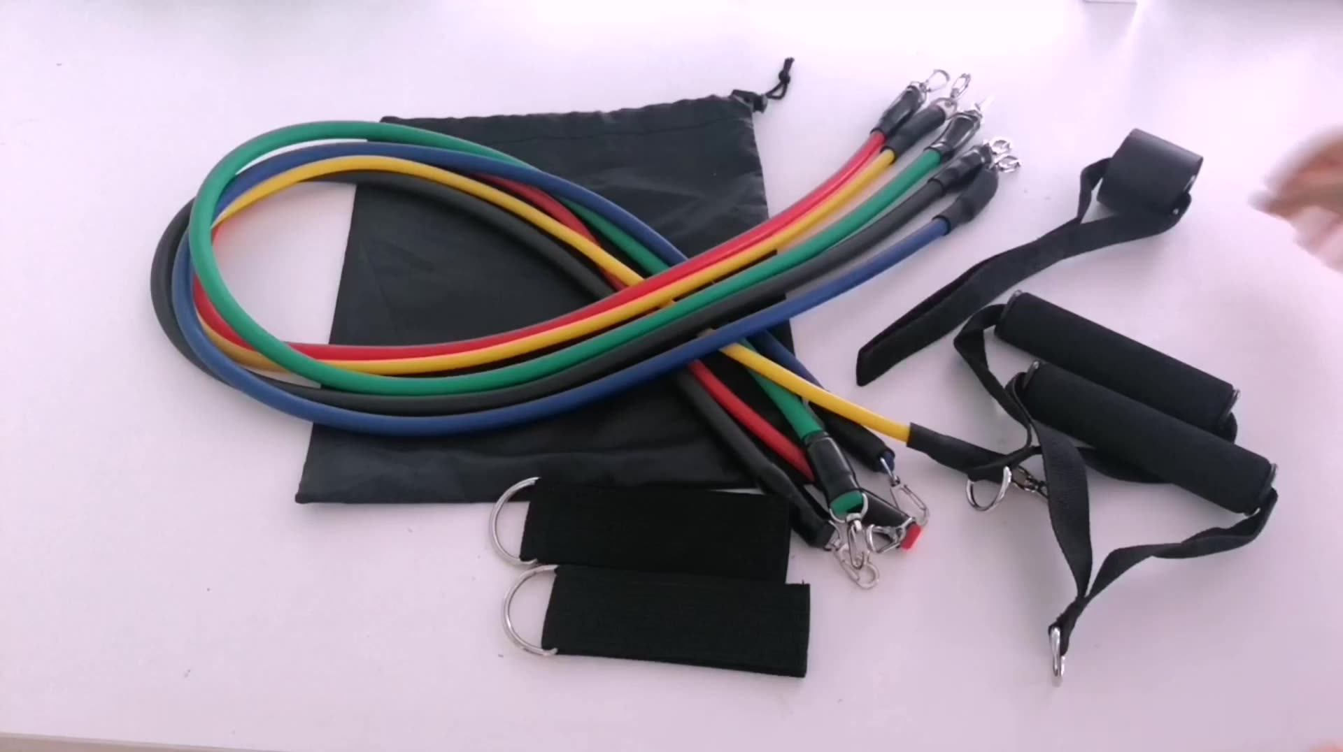 Wholesale Cheap Strength Exercise Resistance Tube Power Bands 11set