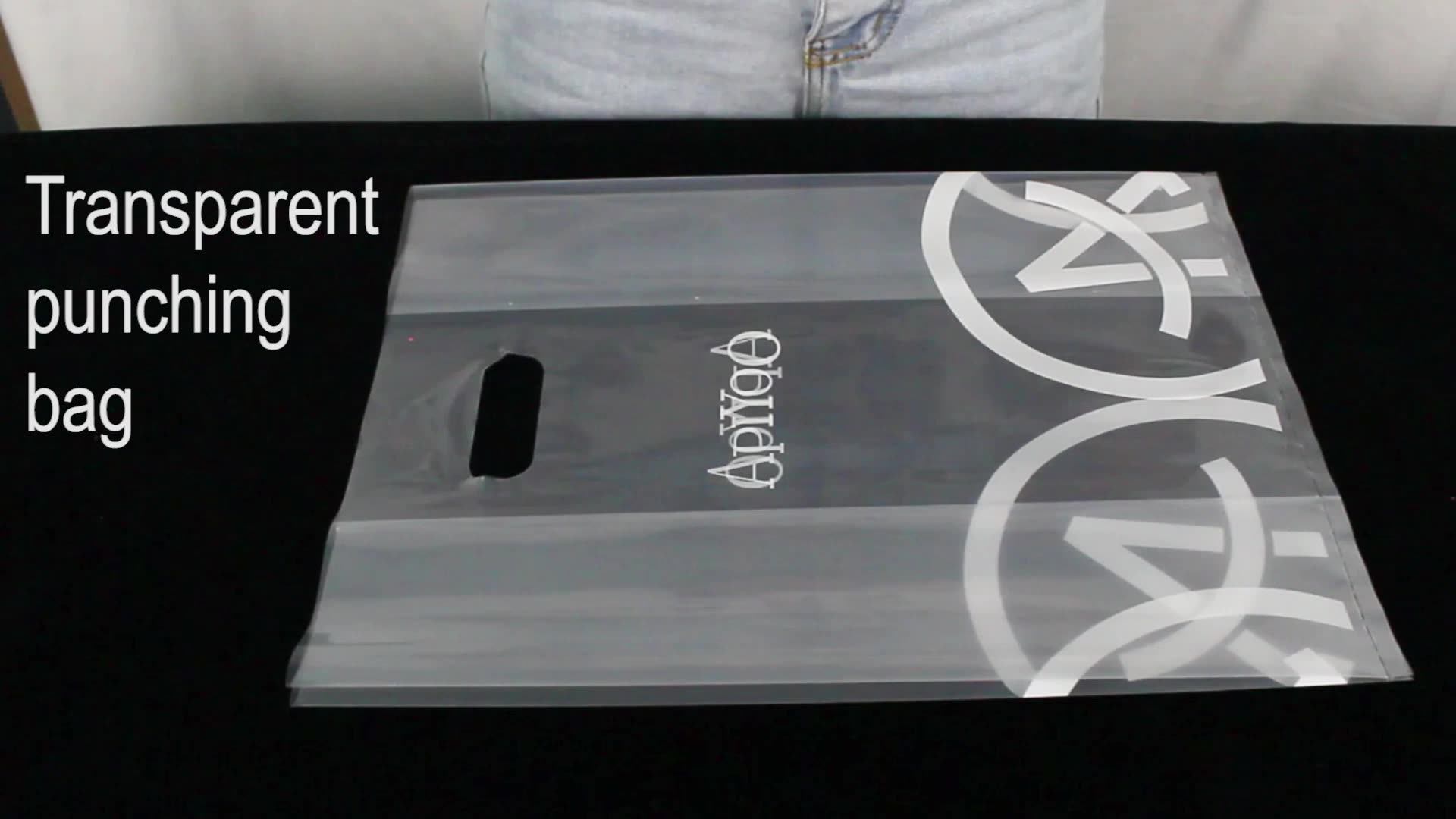 Transparent Plastic Restaurants Custom Takeaway Bag With Takeaway Bags