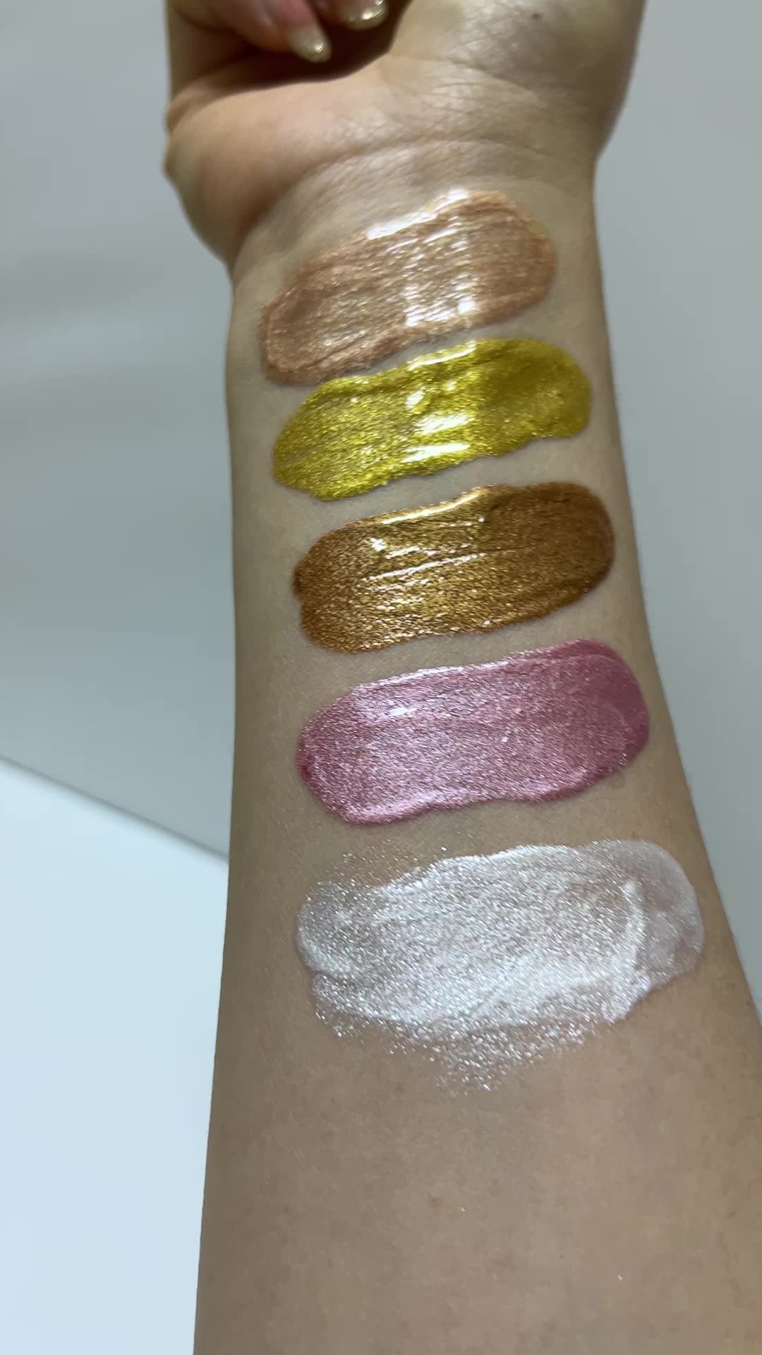 Hot Sales Shimmer Oil Vegan Golden Face Body Glow Shimmering Bronzer