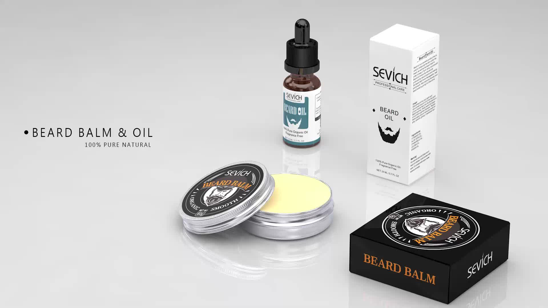 Oem Private Label Beard Balm Kit Mustache Wax - Buy Beard Balm,Beard
