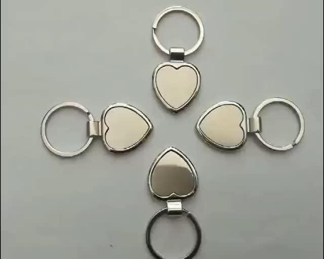 Wholesale Custom Heart Shaped Cheap Blank Metal Keychains Buy Heart