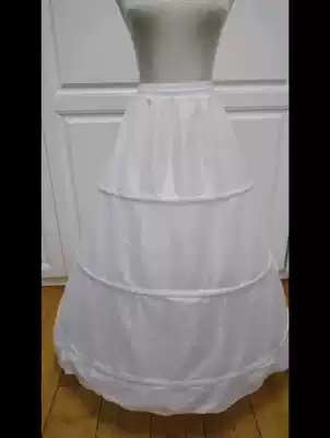 Puff skirt with three circles without gauze British Downton Abbey dress lower half Bride wedding dress Lolita