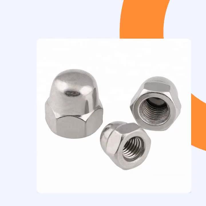 M3 M4 M5 M6 M8 Anodized Aluminum Hex Dome Cap Nut Din1587 Buy Aluminum Cap Nut,Aluminum Dome