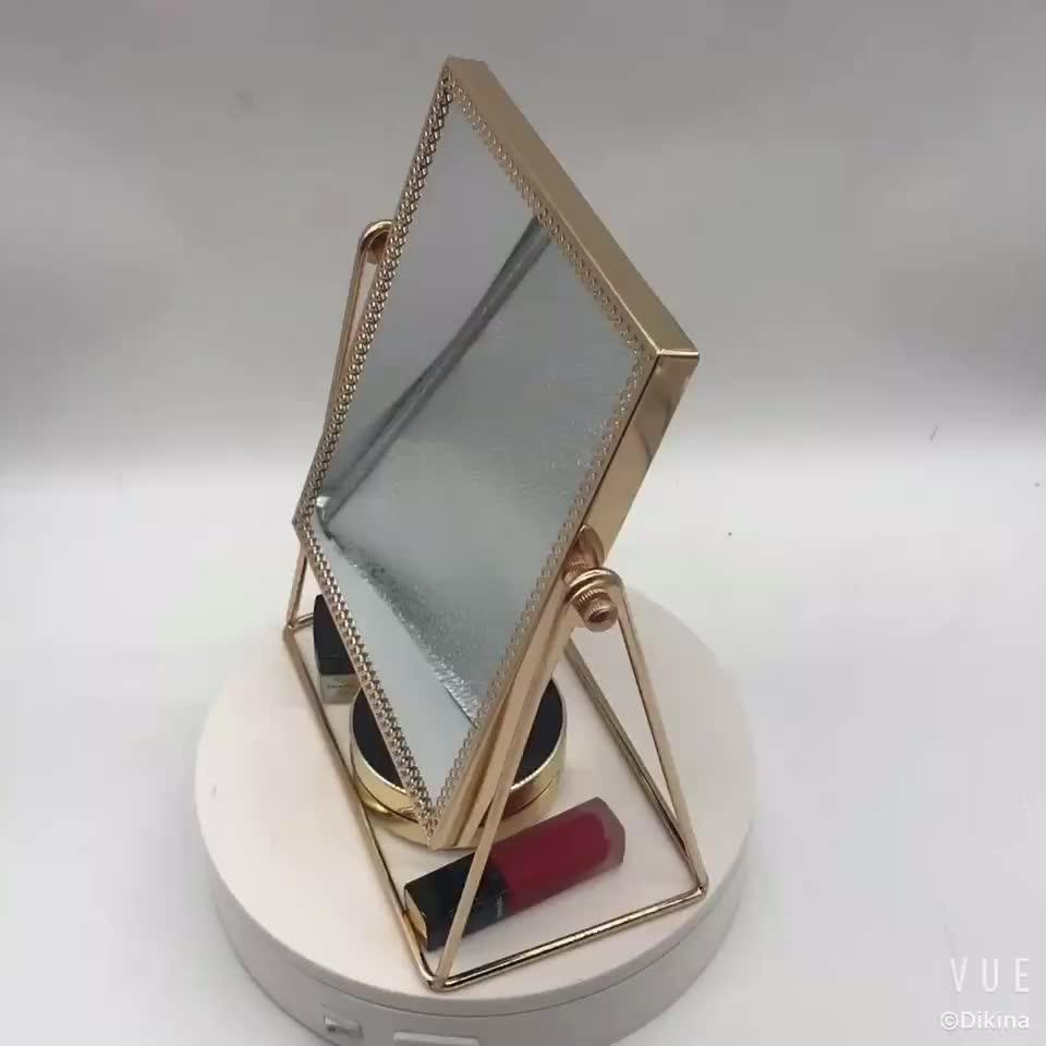 Gold Big Or Small Travel Desk Table Beauty Rectangle Round Makeup