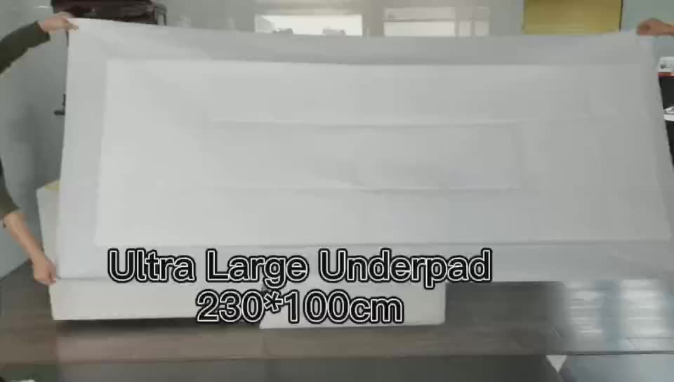 Ekstra Büyük Inkontinans Yatak Pedleri Tek Kullanımlık Alt