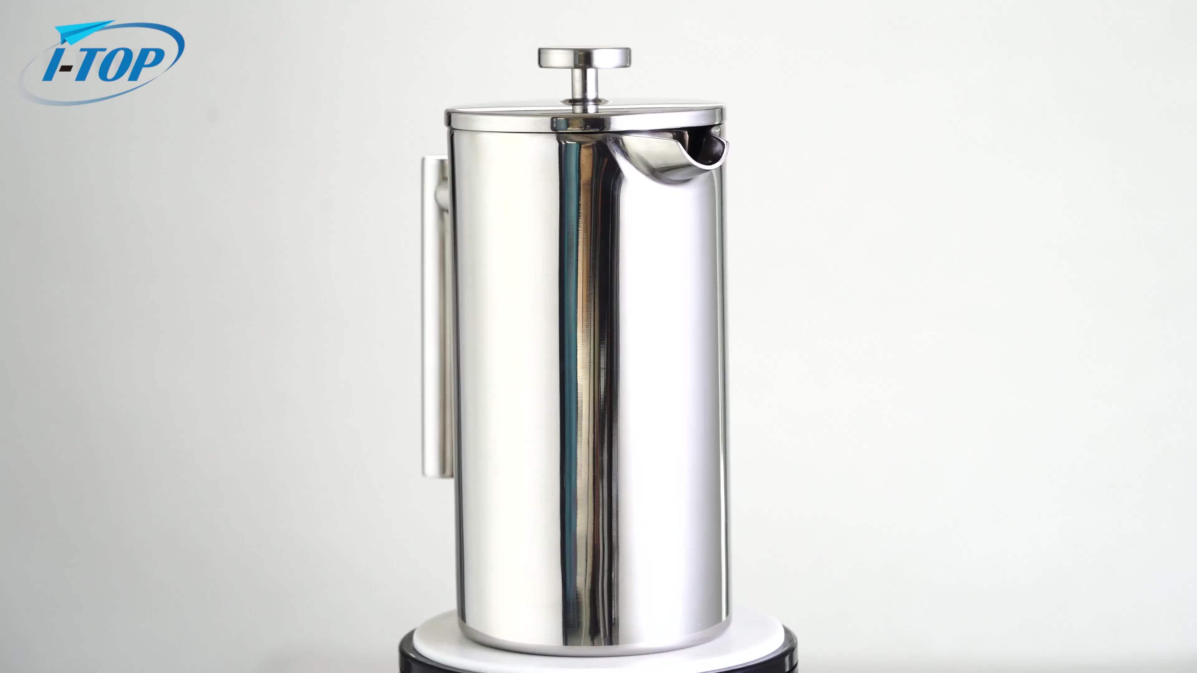 32 Oz Double Wall Vacuum Insulated Stainless Steel French Press Coffee