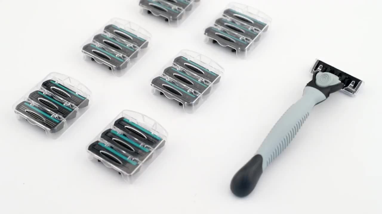 D631l System Woman Or Mens Shaving Razor Replaceable System Razor Cartridge Refill 6 Blade Razor