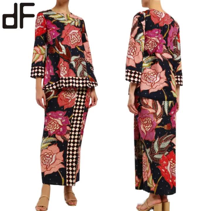 batik long dress