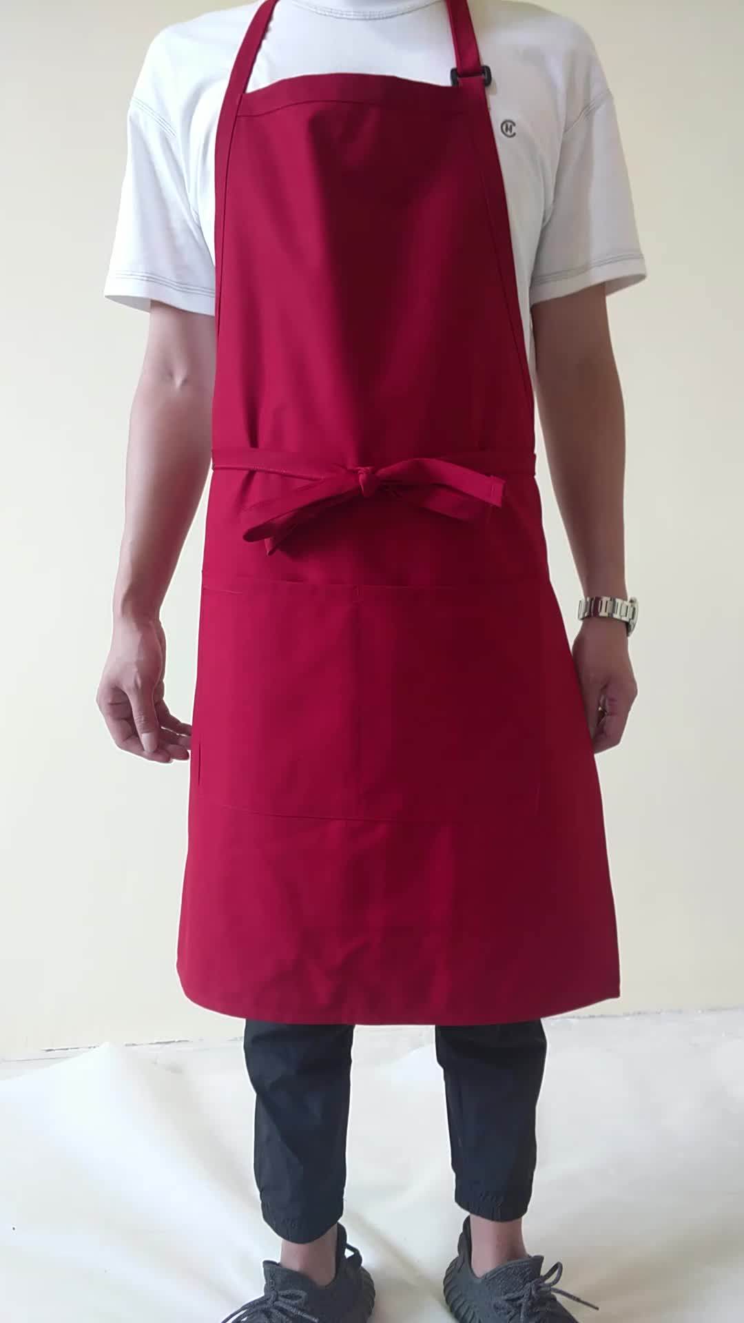 Wholesale Good Price Logo Print Cotton Fireproof Apron Buy Fireproof