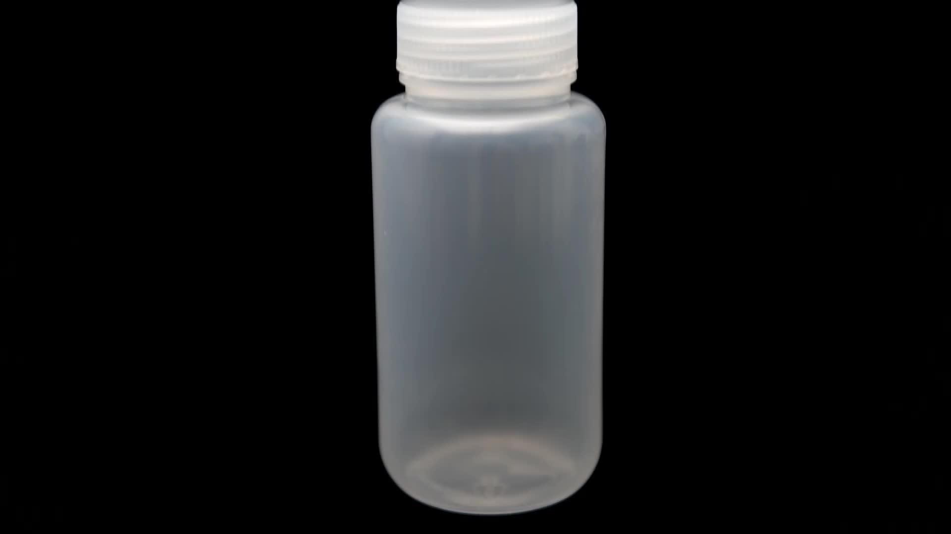 250ml Plastic Sample Hdpe Bottle Laboratory Chemical Reagent Bottle