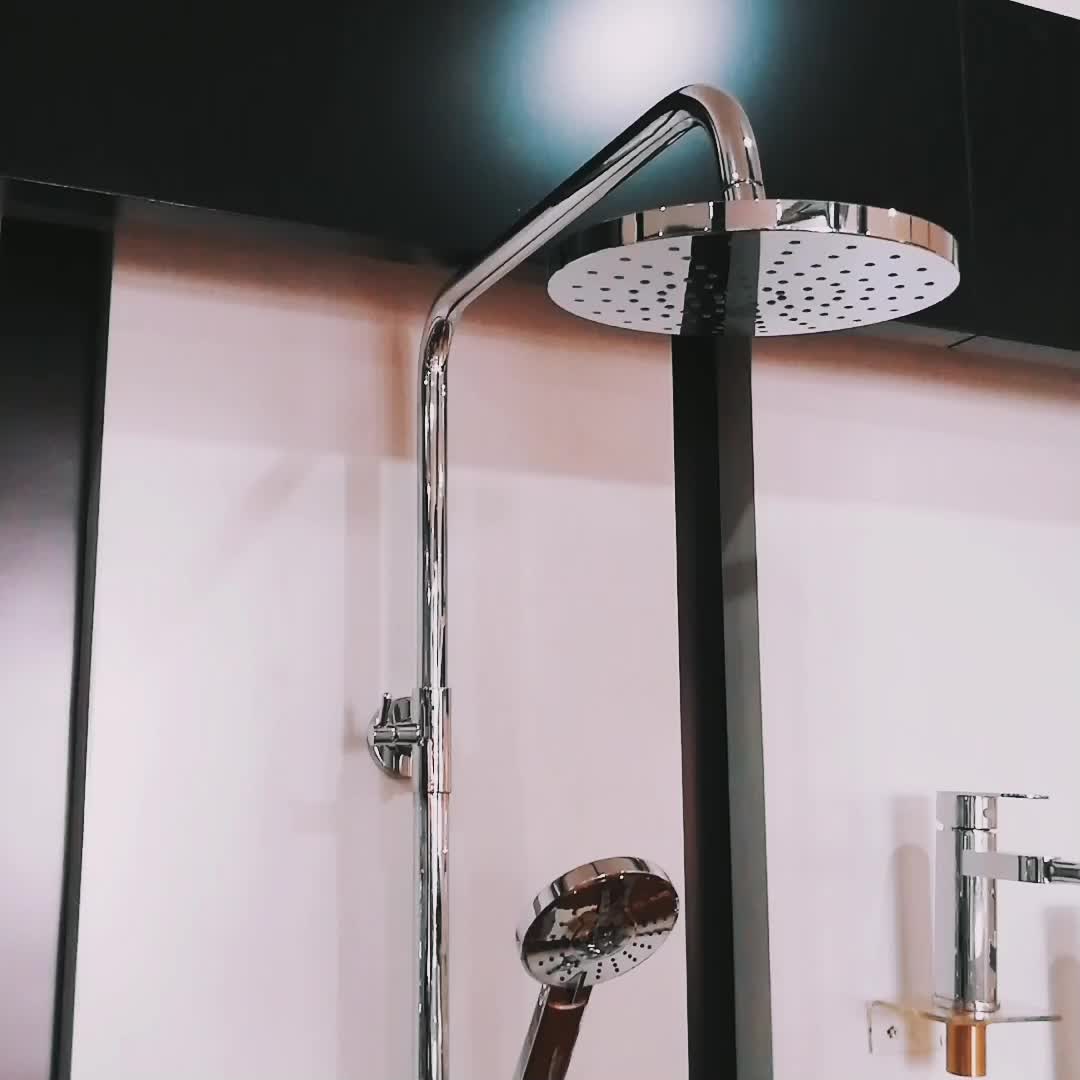 Bathroom Accessories 2 Functions Abs Plastic Chromed Rain Shower Set