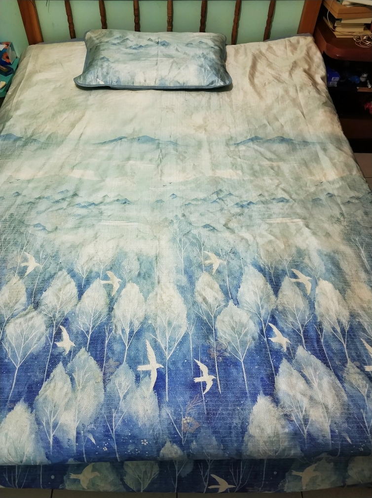 水星家纺 床单式冰丝席三件套！