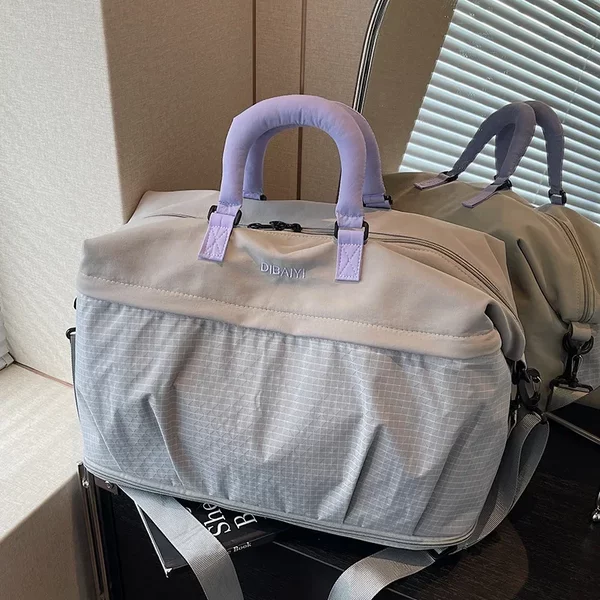 Travel Bag for Women, Large-Capacity Short-Distance Luggage Bag, Sports Fitness Bag, Men's Swimming Outing Storage Bag, Travel Boarding Bag