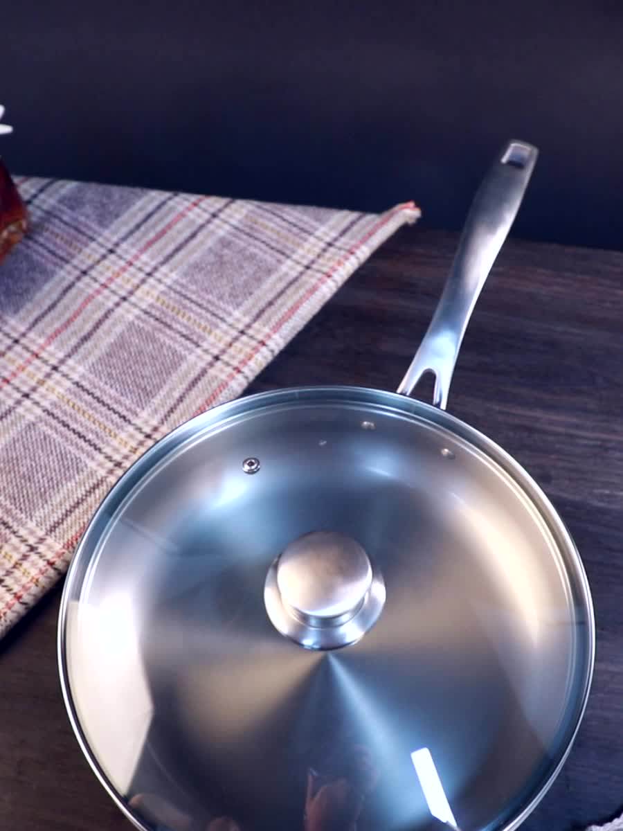 Elegant Appearance Customized Titanium Nonstick Cooking Frying Pan
