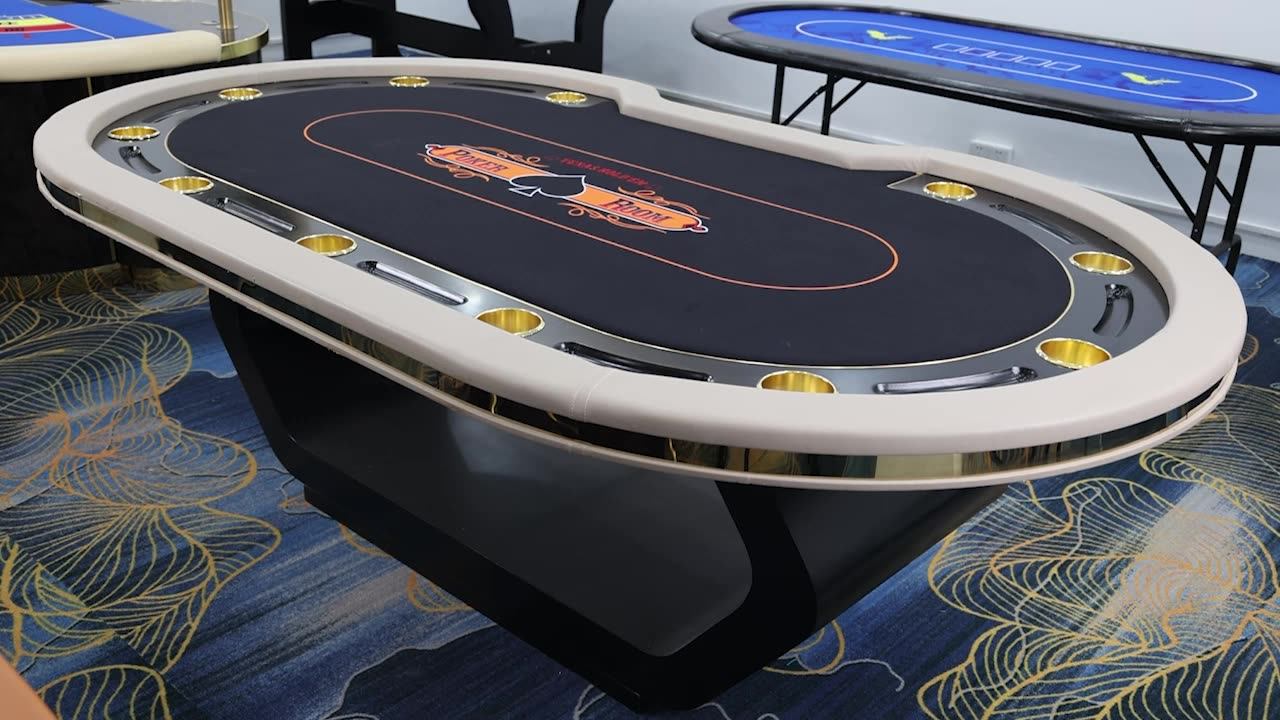 New Deluxe High Quality Texas Poker Table Multi Color Can Be Matched