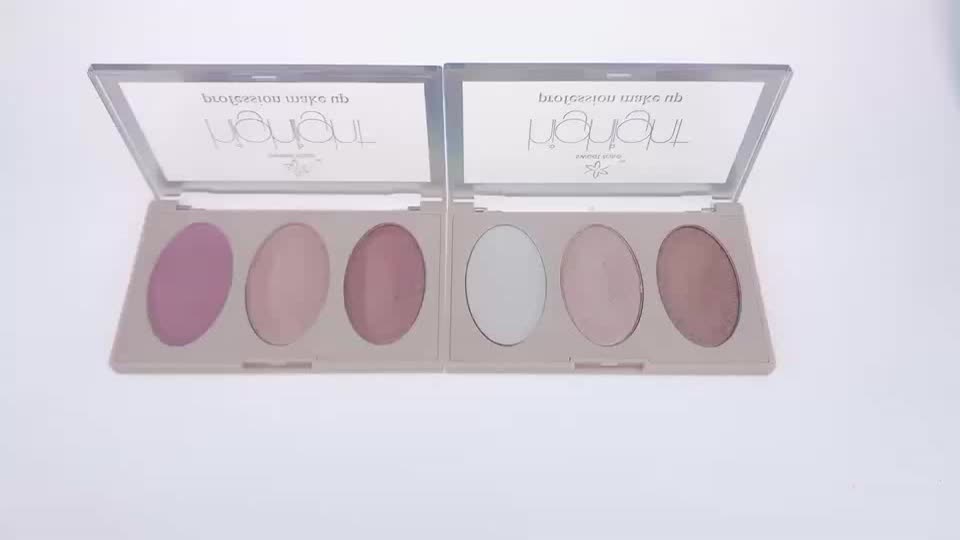 3 Shades Professional Make Up Private Label Highlighter Palette - Buy ...