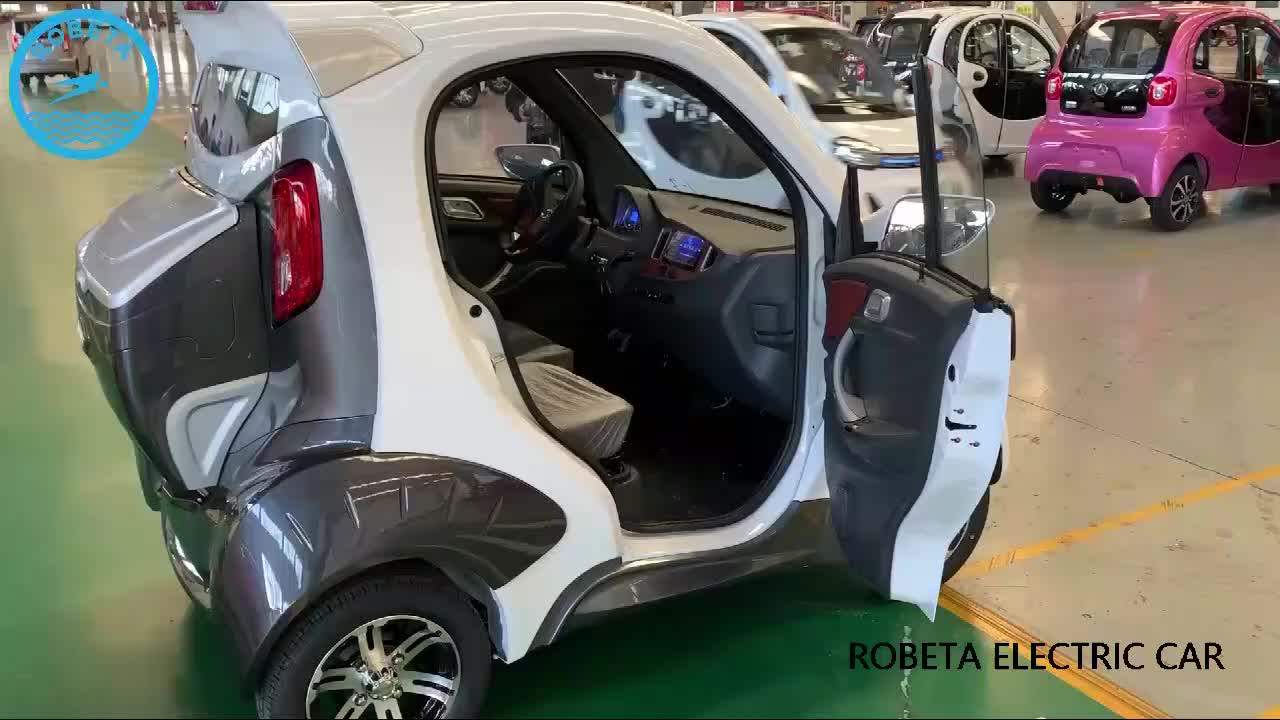 Smart 4 Seat Right Steering Electric Car Solar Electric Cars With Solar