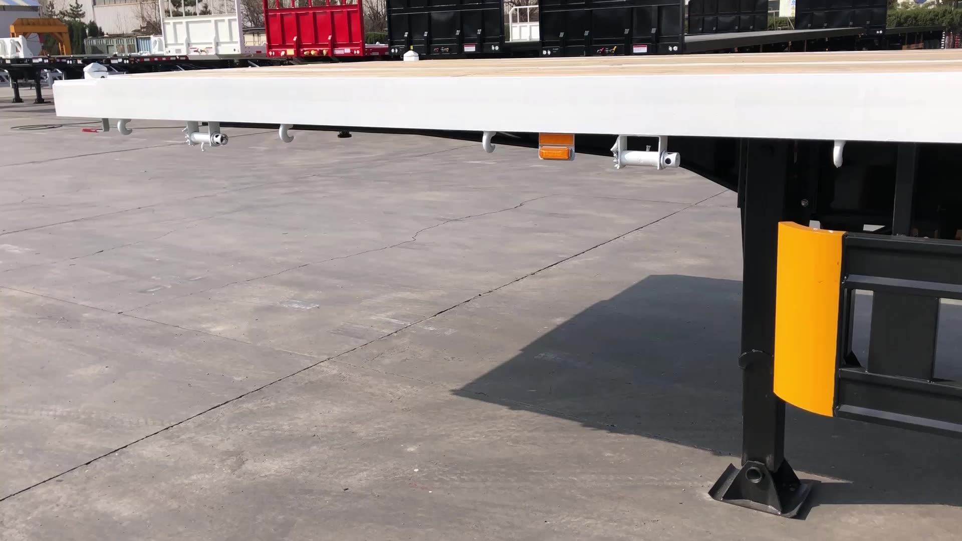 Four Axles 53 Foot Container Flatbed Trailer 53ft 4 Axle Flat Bed