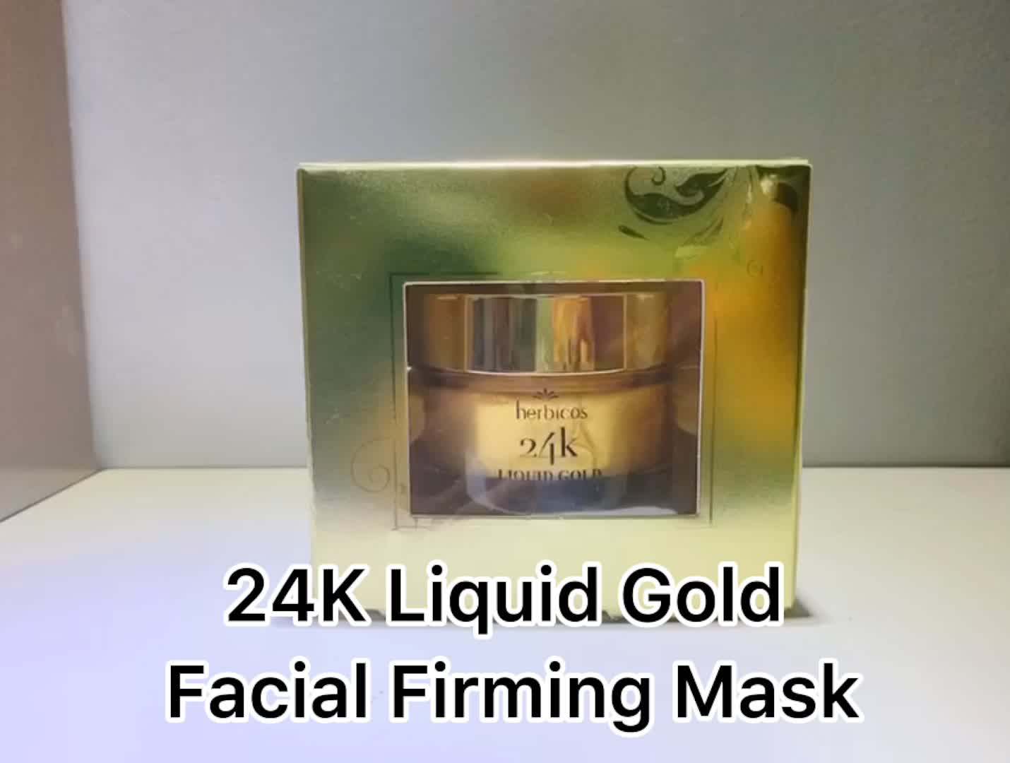 Oem Odm High Quality Korean 24k Golden Facial Mask Cream Gold Face Mask