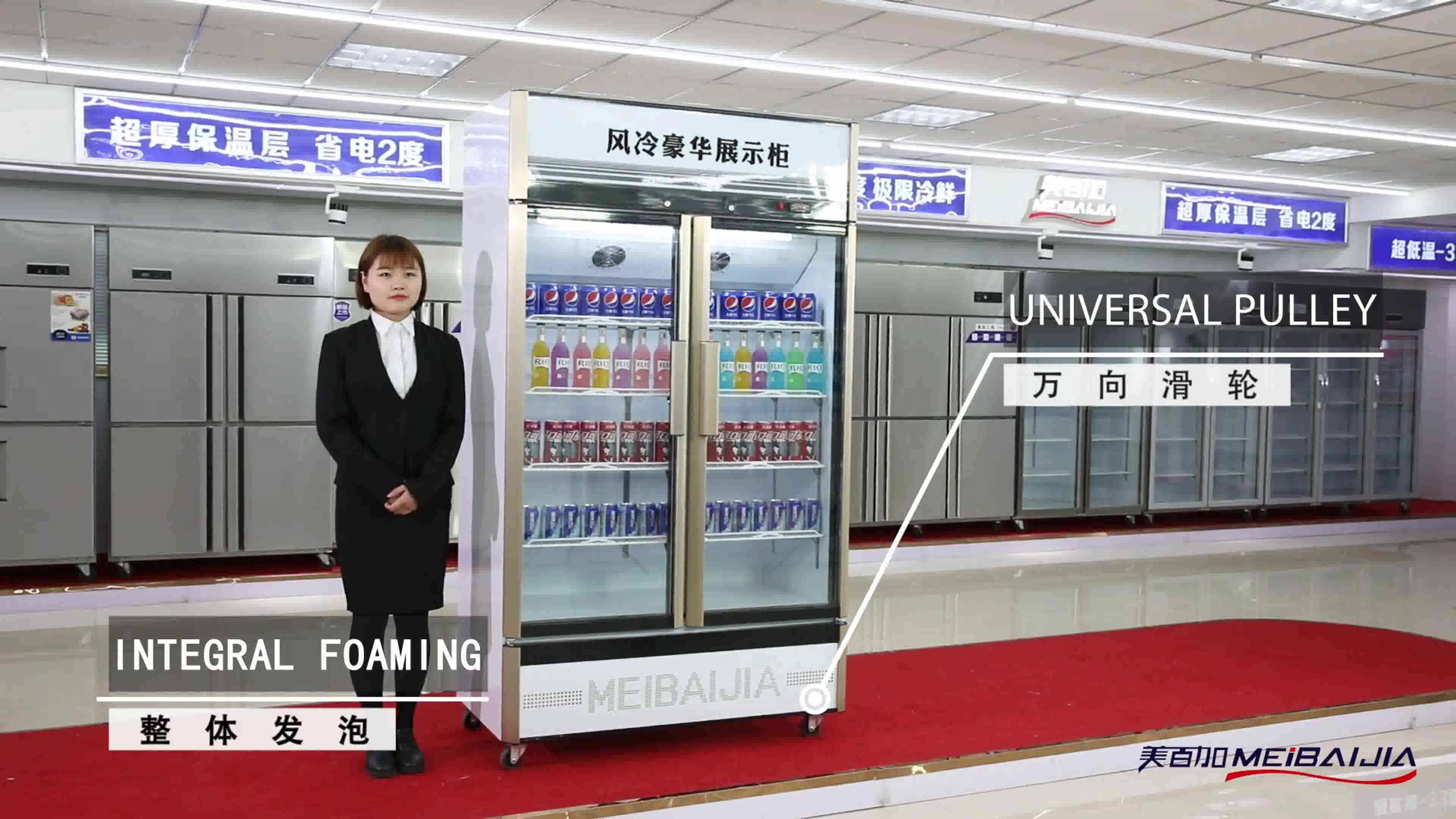 Double Door Coke Fridge Icy Cooler Juices And Drinks Refrigerators For