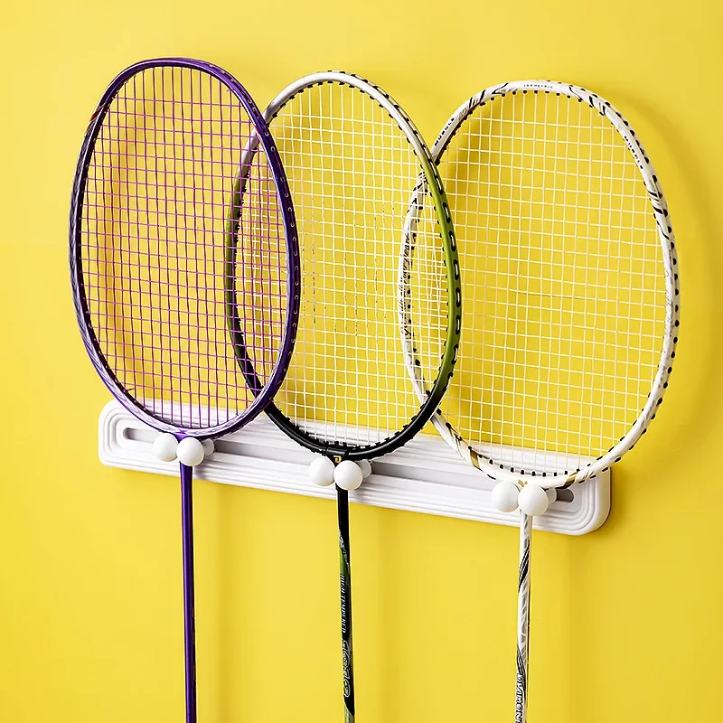 Special hook for badminton racket wall storage hook for tennis racket hanging wall for non-punching display shelf