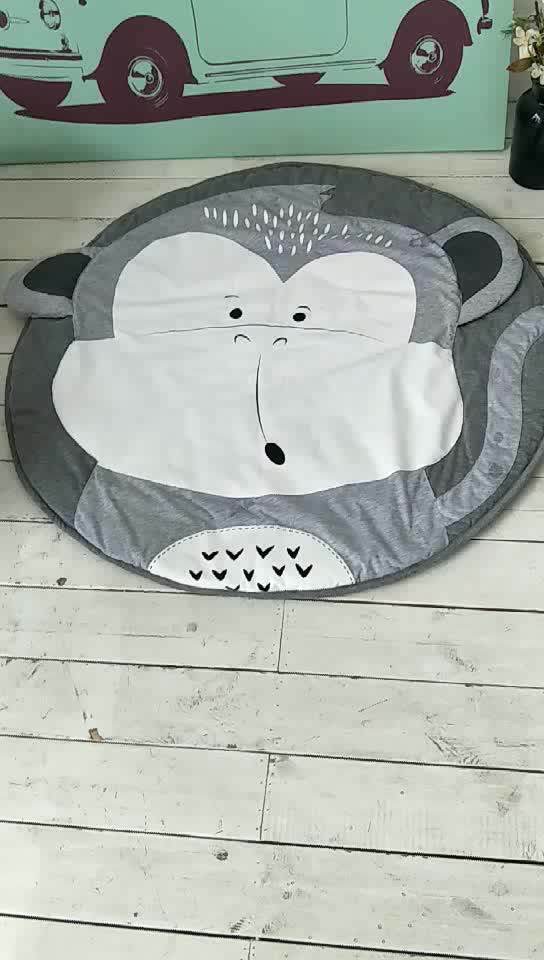 Cute Monkey Kids Floor Mat Toprated Animal Play Carpet For Children