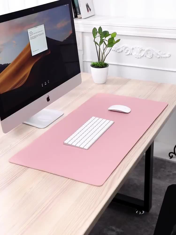 Factory Custom Size Non Slip Gaming Office Table Mat Mouse Pads Pu