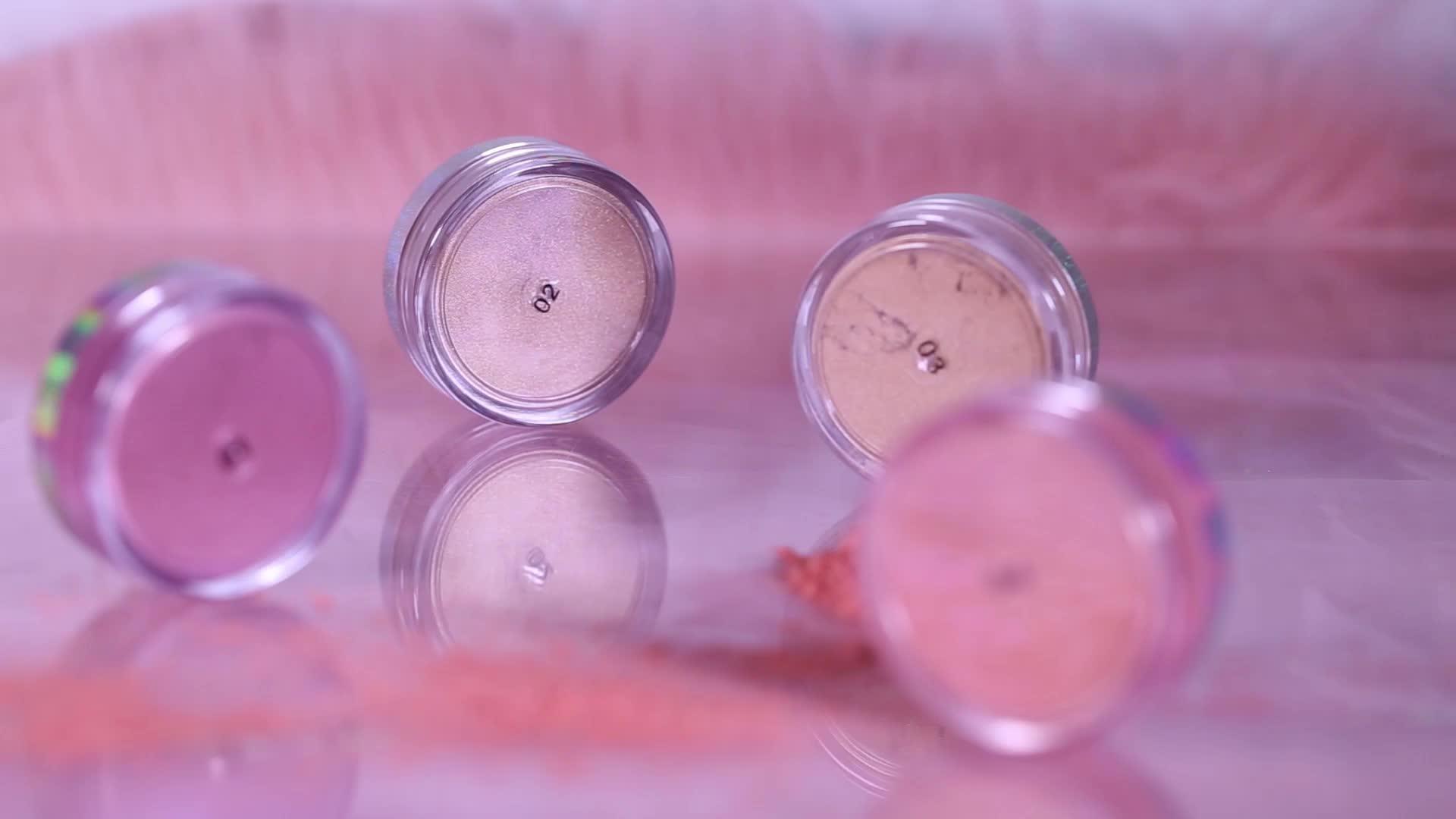 highlighter makeup private label 4 colors makeup loose powder highlight