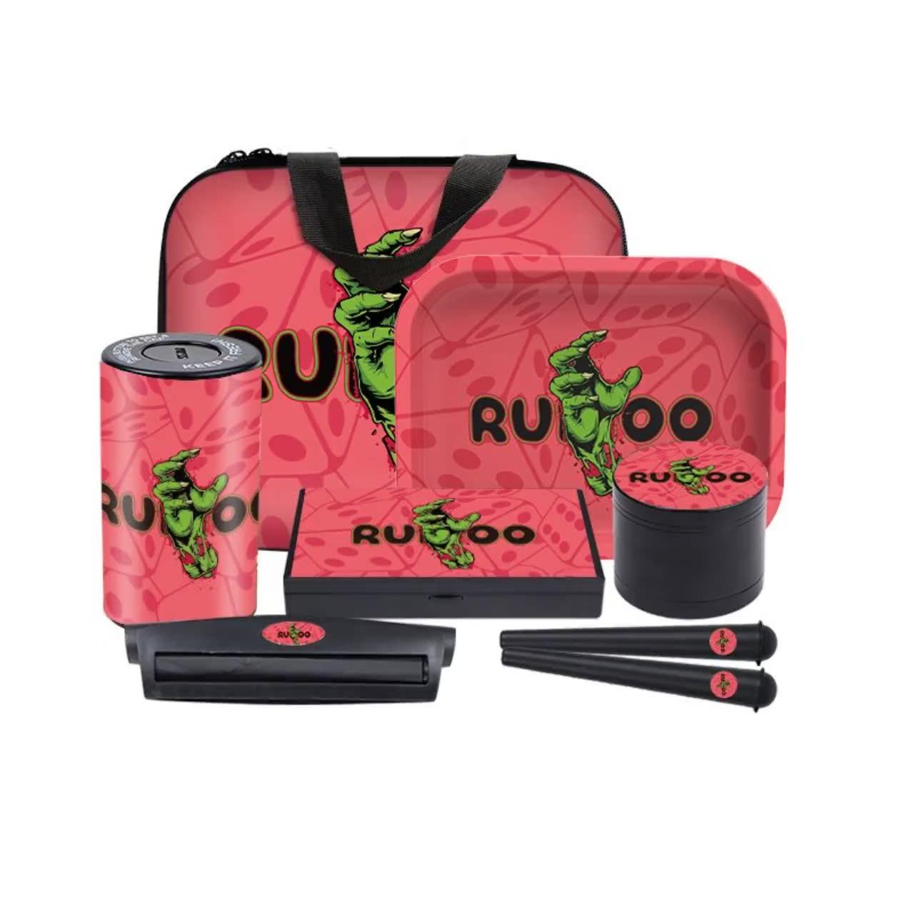 Wholesale Custom Rukioo 6 In 1 Portable Smell Proof Bag Set Smoking Kits Buy Custom Smoking