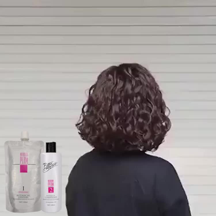 Professional Organic Cold Wave Hair Perm Lotion Natural Curly Hair Perm