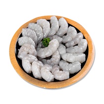 Premium quality fresh frozen white prawns without ice deveined net weight 200g bag
