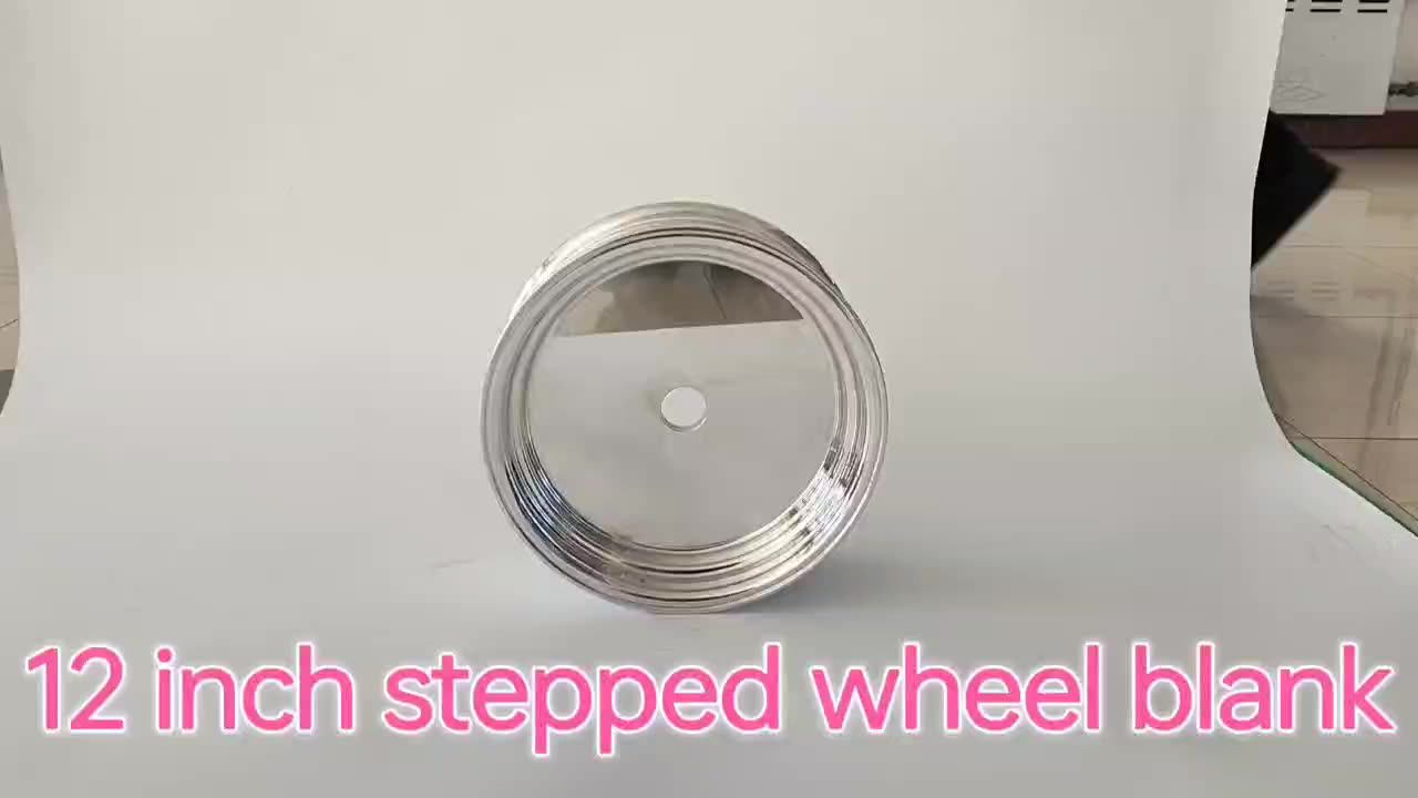 Custom Billet Wheels Stepped Motorcycle Wheel Blanks Polished 12