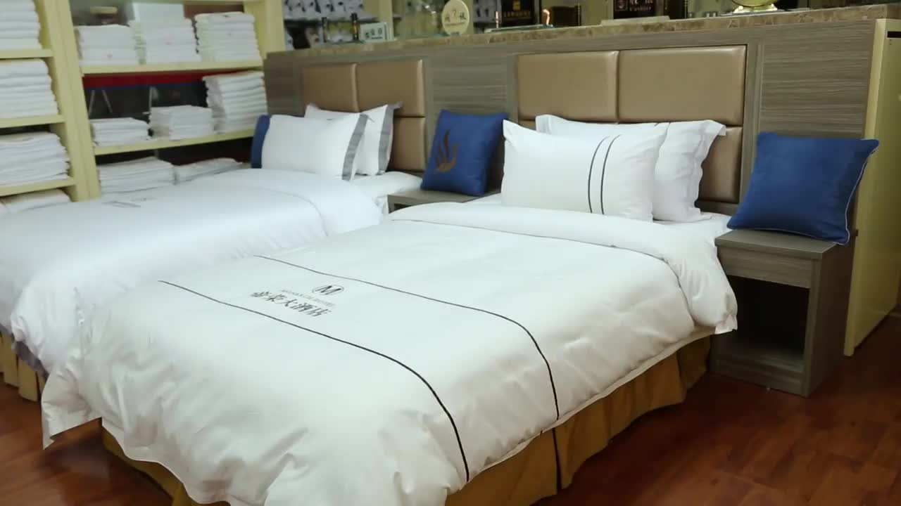 Hotel Bedsheet 5 Star In Guangzhou,Woven Hotel Bed Sheet Set King Size,Thick Cotton Bed Sheets