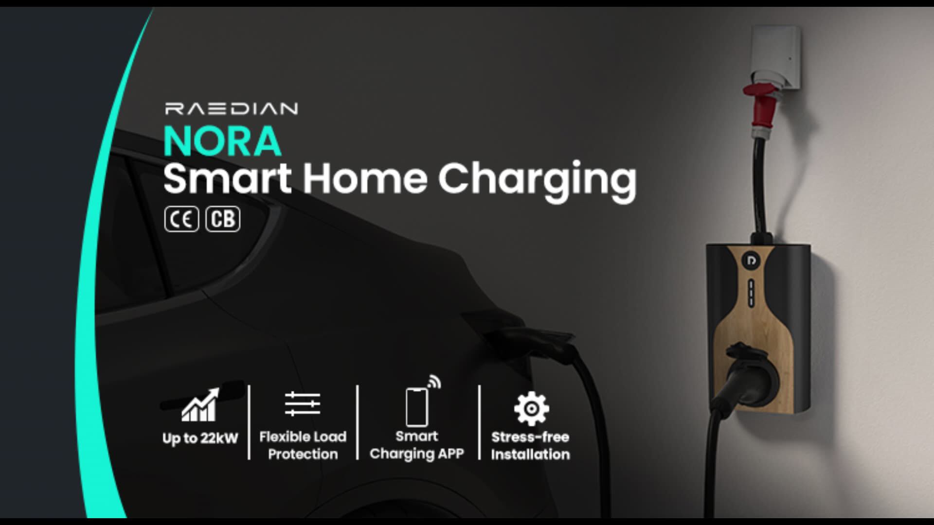 Residential App Instacharge Ev Car Charger,Flexible Load Protection